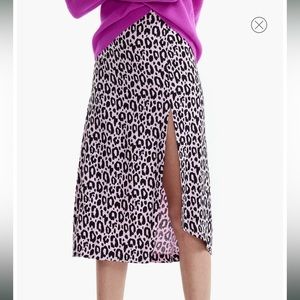 Maje Jipanta Leopard Print Midi Skirt size 38